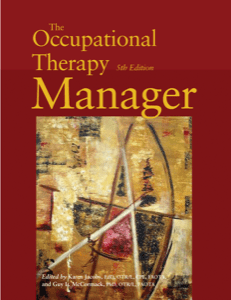 Occupational Therapy Manager, 5th Ed. cover image
