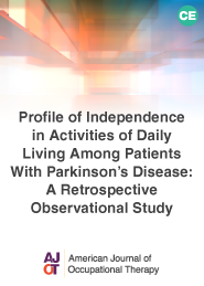 Image for Profile of Independence in Activities of Daily Living Among Patients With Parkinson’s Disease